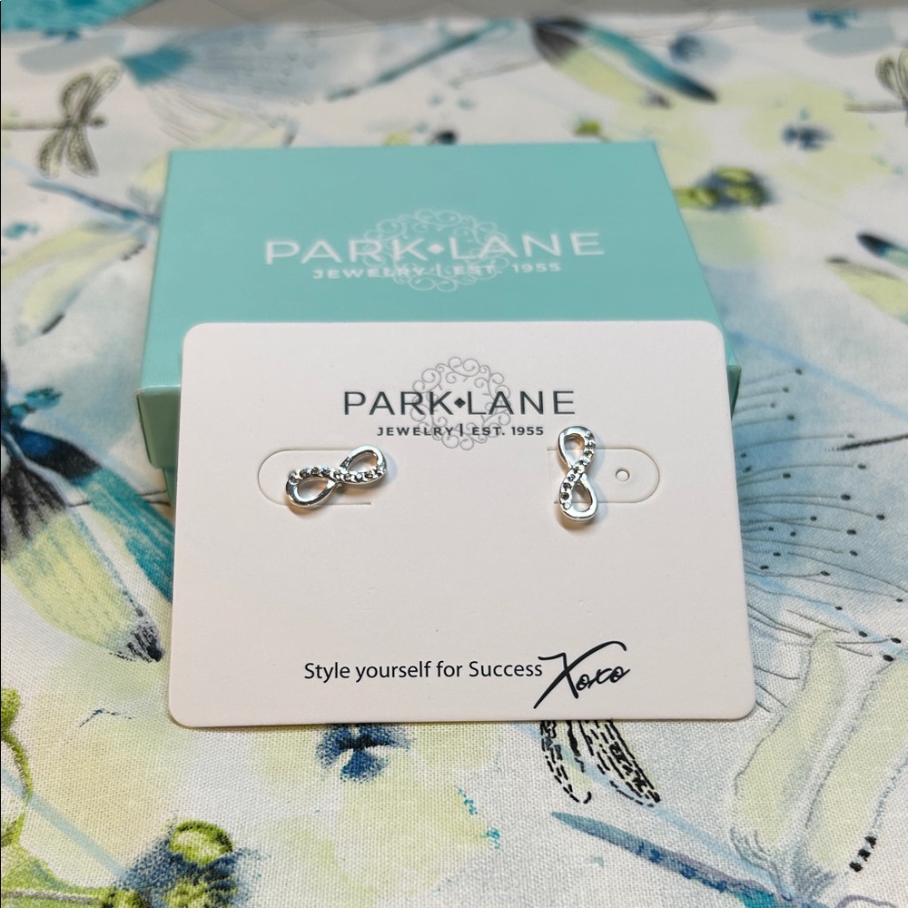 Park Lane Silver Infinity Stud Earrings